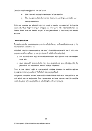 International Accounting Standards CIE Guidance for teachers 9706 A an ...