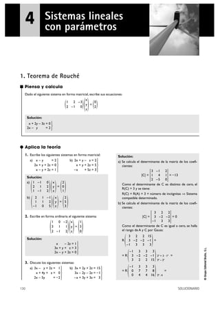 Sistemas Lineales Ejercicios