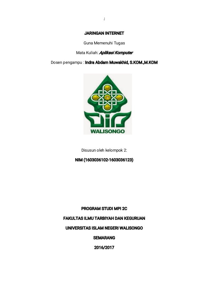 Makalah Jaringan Komputer Doc - Contoh Makalah