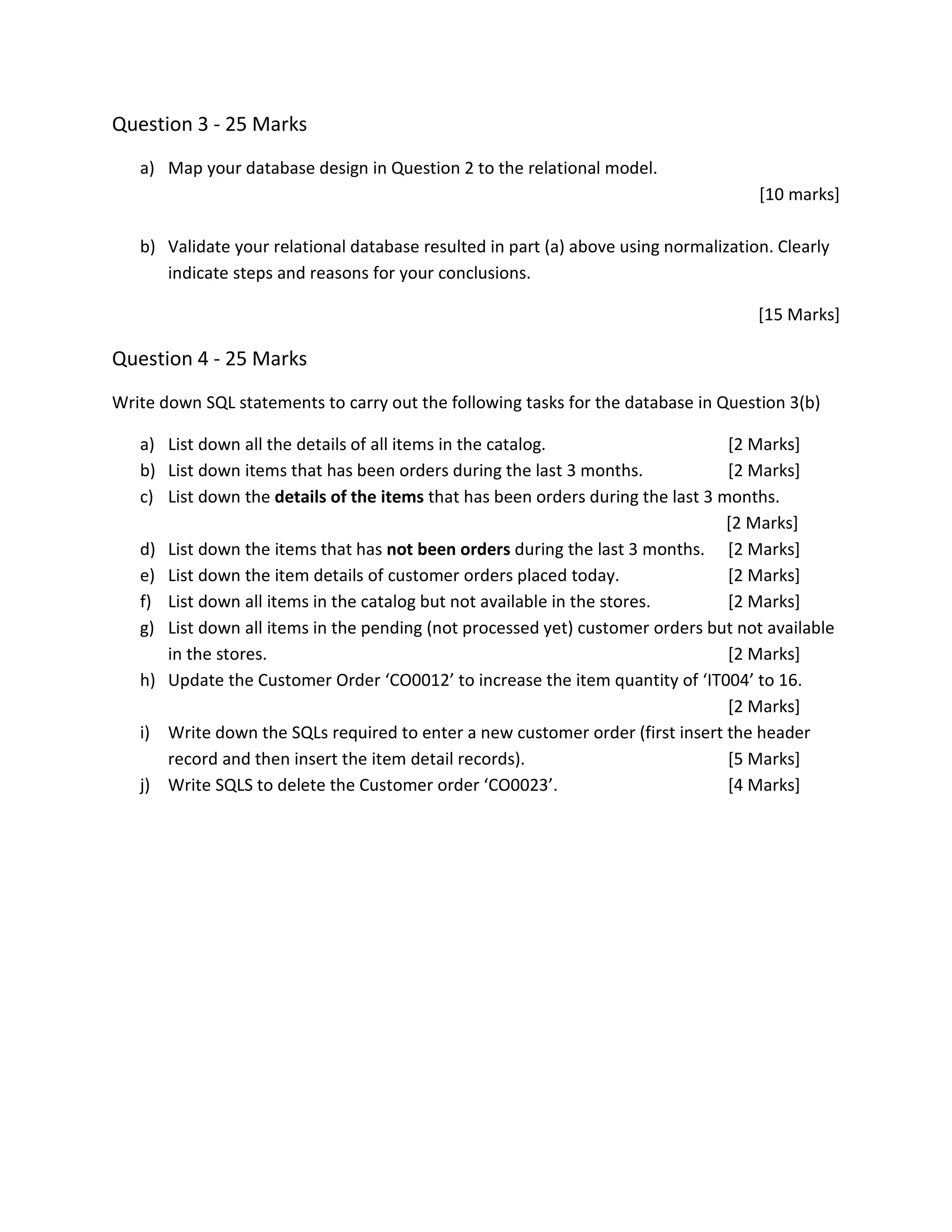 Db mangement systems paper pdf