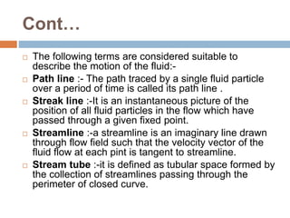 fluid Motion in the presence of solid particles | PPTX