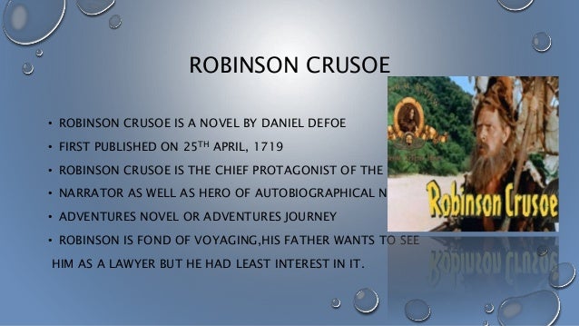 Resultado de imagen para ROBINSON CRUSOE 25TH APRIL