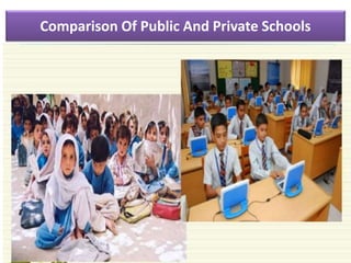 Comparison Of Public And Private Schools
 