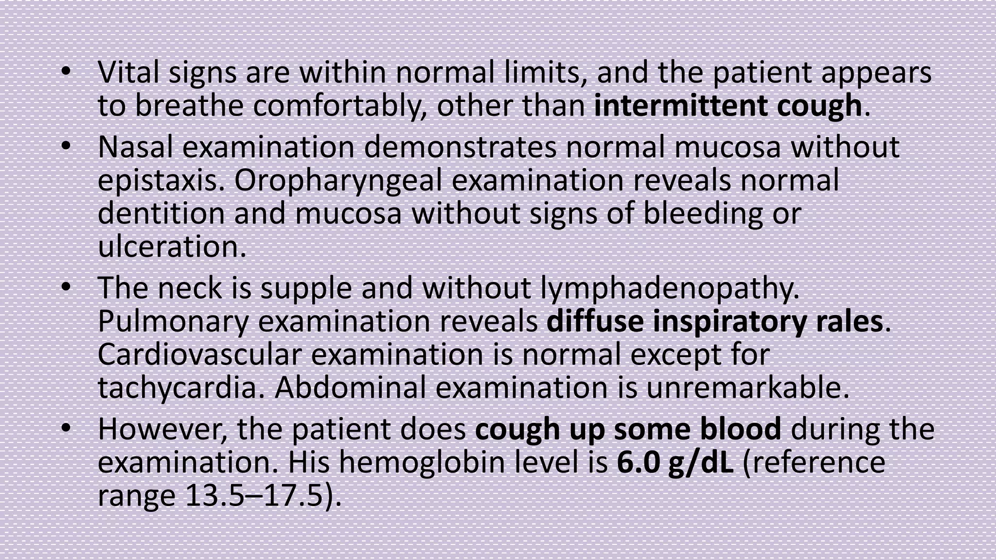 Hemoptysis - a case-based discussion | PPTX