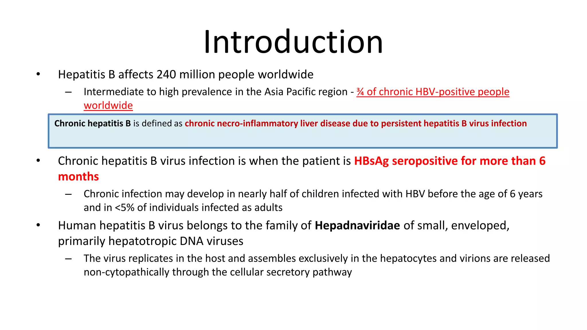 Chronic Hepatitis B Infection | PPTX