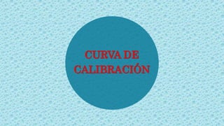 CURVA DE
CALIBRACIÓN
 