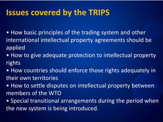 Trips trade related aspects of intellectual property rights | PPTX