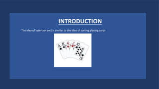 What is Insertion Sort. Its basic information | PPT
