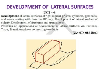 DEVELOPMENT OF LATERAL SURFACES
 