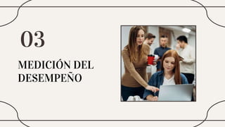 MEDICIÓN DEL
DESEMPEÑO
03
 