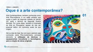 Arte contemporânea | PPTX