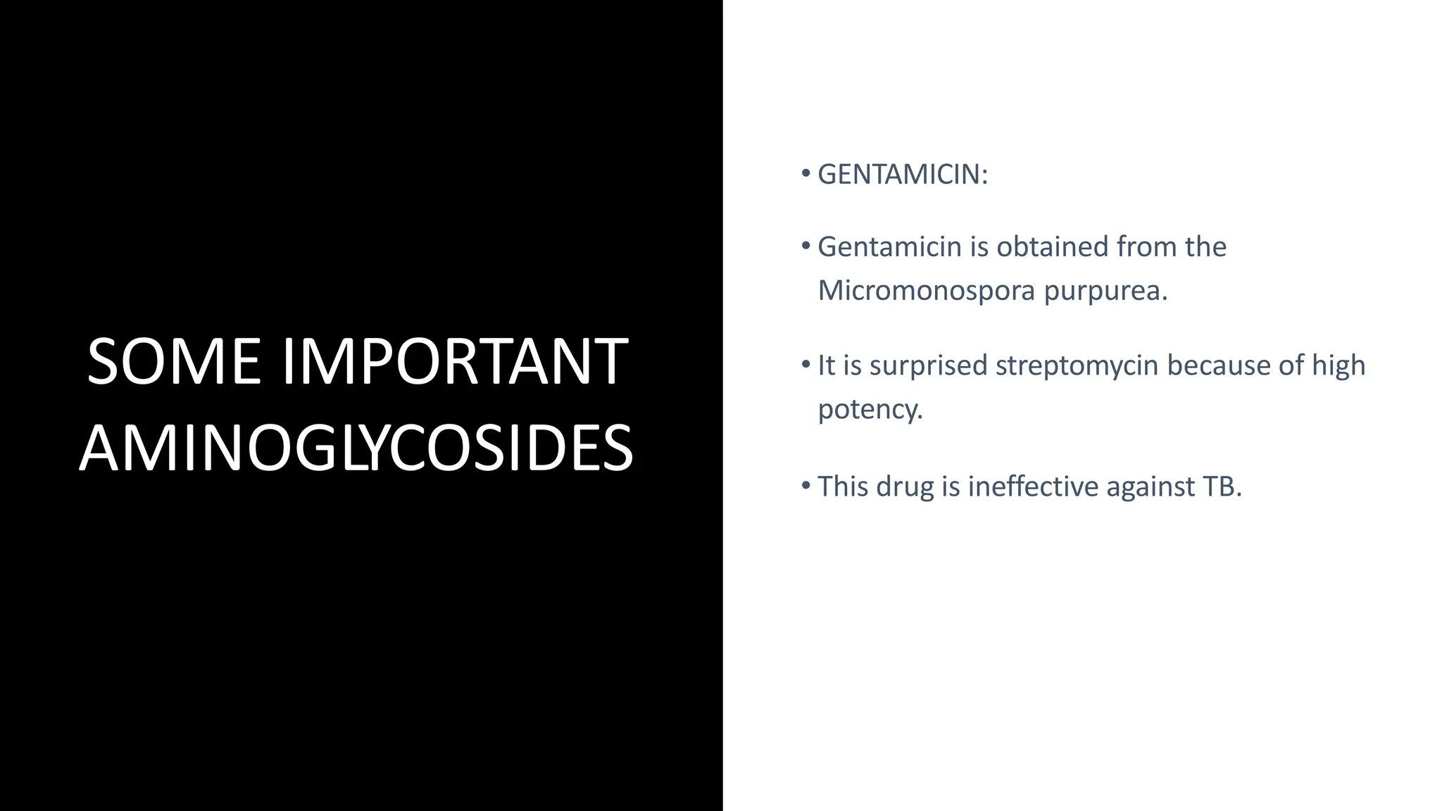 aminoglycosides pharmacology | PPTX | Chemistry | Science