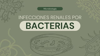 INFECCIONES RENALES POR
Microbiología
BACTERIAS
 