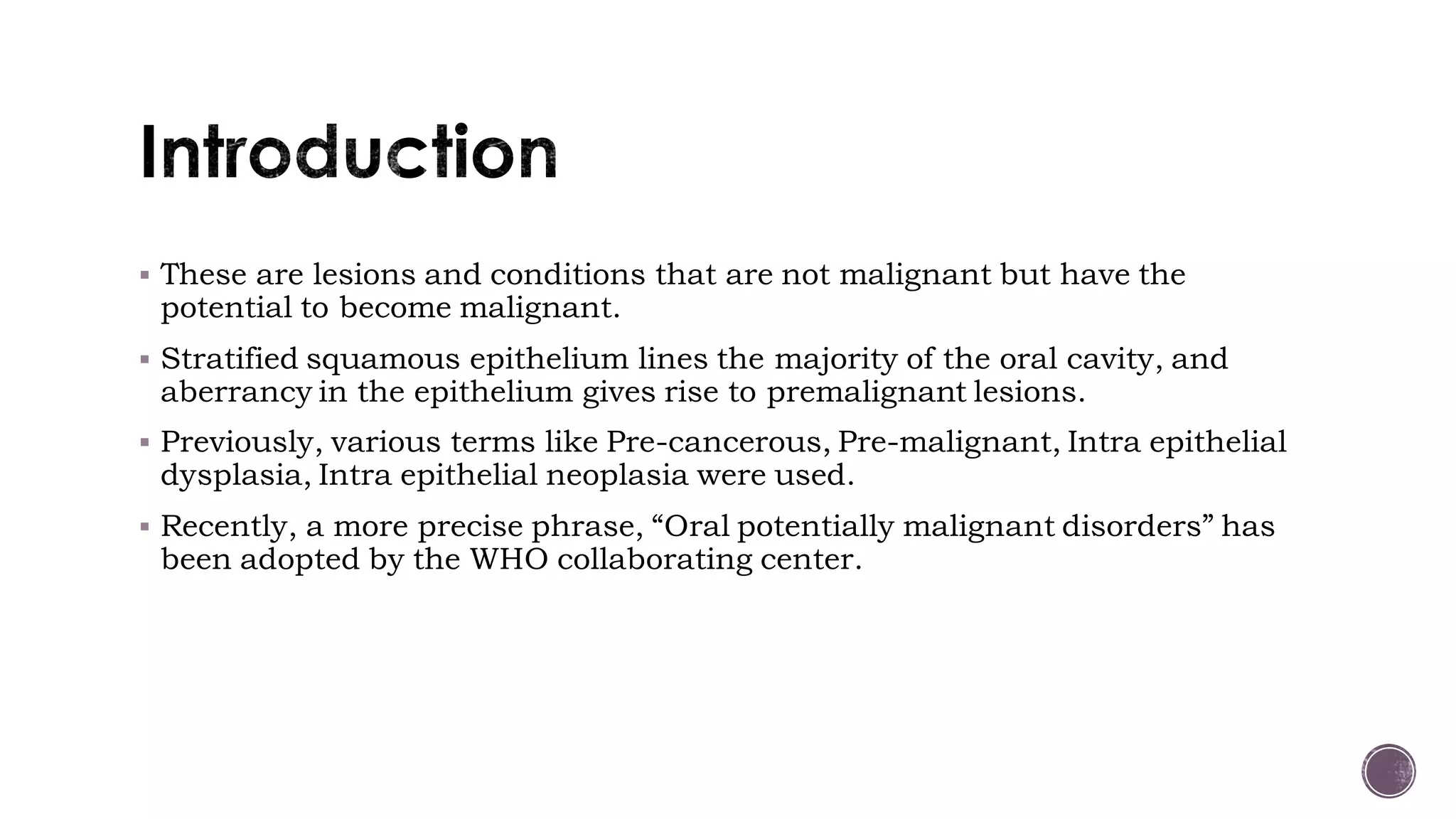Oral Potentially Malignant Disorders | PDF