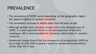 Gerd Statistics GASTRO ESOPHAGEAL REFLUX DISEASE (GERD) | PDF