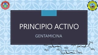 C
PRINCIPIO ACTIVO
GENTAMICINA
 