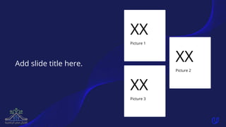 Add slide title here.
XX
Picture 1
XX
Picture 3
XX
Picture 2
 