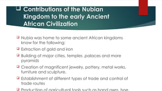 The Rise and Development of Early African Civilizations | PPTX