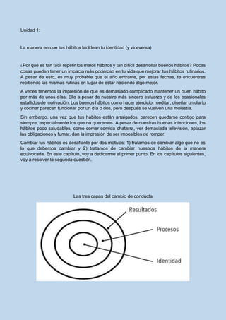 Libro de trabajo para los hábitos atómicos: Una Manera Fácil y Comprobada  de Desarrollar Buenos Hábitos y Romper los Malos (Spanish Edition)