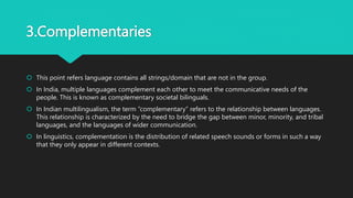 Multilingualism in Bharat, defines the linguistic diversity of India ...