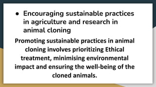 Ethical Considerations of Animal Cloning | PDF