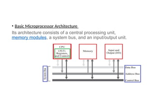 Microprocessor and microcontroller introduction and architecture of ...