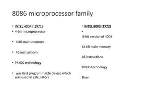 Microprocessor and microcontroller introduction and architecture of ...