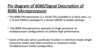 Microprocessor and microcontroller introduction and architecture of ...