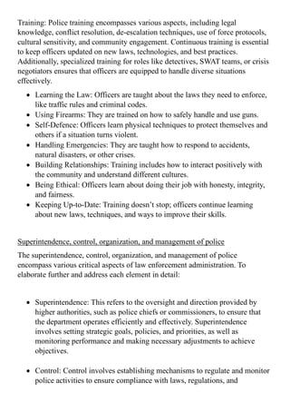 Powers and authorities of police. Docx.. | PDF