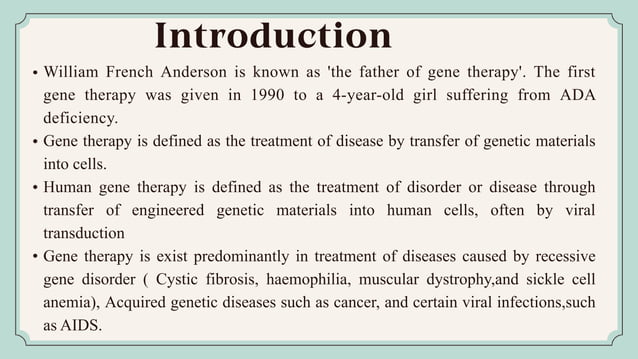 Recombinant DNA technology( gene therapy) | PPTX