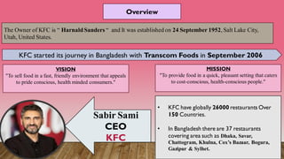 Kfc Vision Overall operations of multinational company KFC | PDF