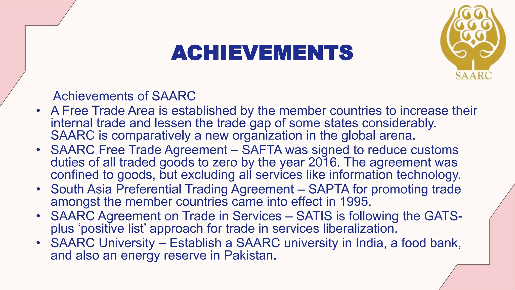 Saarc Ppt Economics Semester 6 Best Ppt Pptx