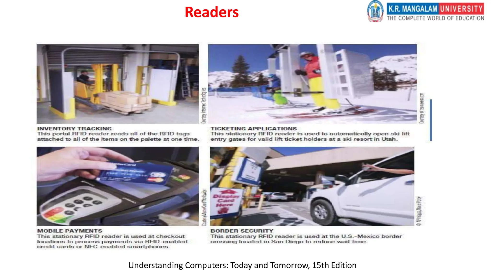 Readers
Understanding Computers: Today and Tomorrow, 15th Edition
 