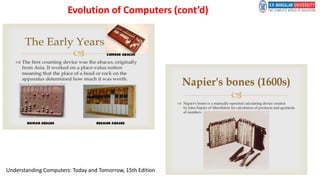 Evolution of Computers (cont’d)
Understanding Computers: Today and Tomorrow, 15th Edition
 