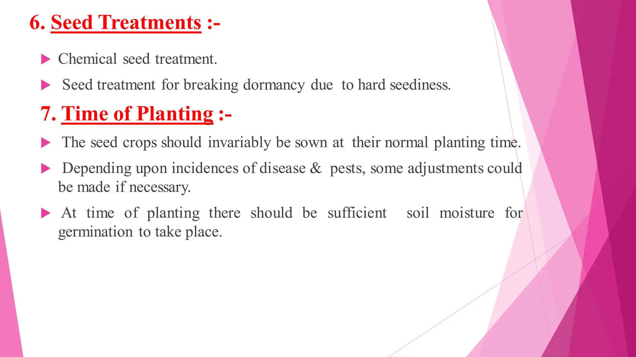 Principles of seed production in self and cross pollinated crops. | PDF