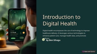 Digital health in ems. How to use digital | PPTX