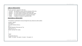 Array (data structure using c++).PPT presentation | PPT