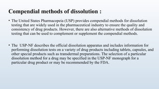 Biopharmaceutical Considerations in Drug Product Design and In Vitro ...