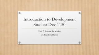 Development Studies presentation on understanding Development | PPTX