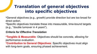 Tangible Objectives Strategy implementation in strategic management | PPTX