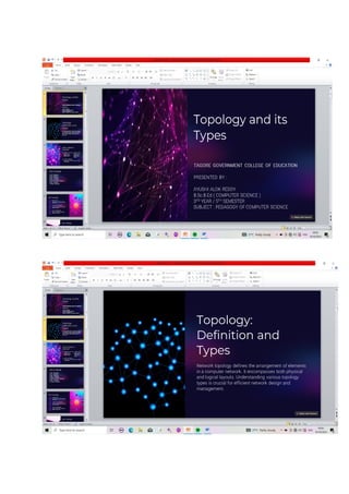 WHAT IS TOPOLOGY DEFINE ITS TYPES visual data 8