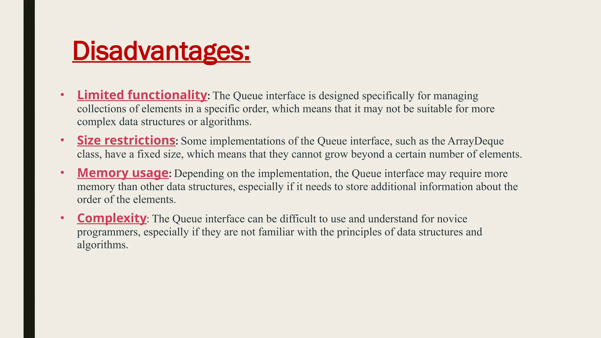 Queue collection of Frame work in oops through java | PPT