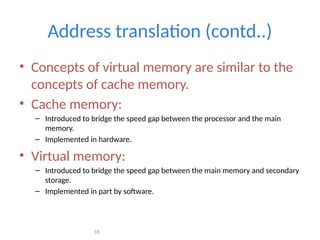 Memory unit in Computer organization and architecture.pptx