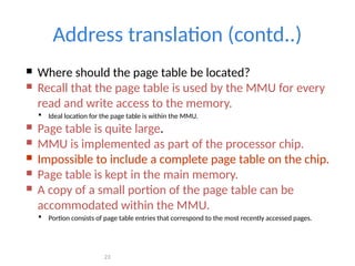 Mmu Table Memory unit in Computer organization and architecture.pptx