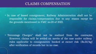 Parcel leasing policy of india railwaysi | PPTX