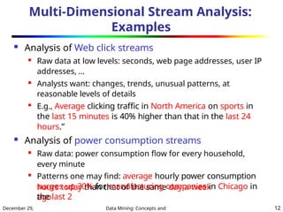 Multi Stream Data characteritics of datastreams in dm .pptx