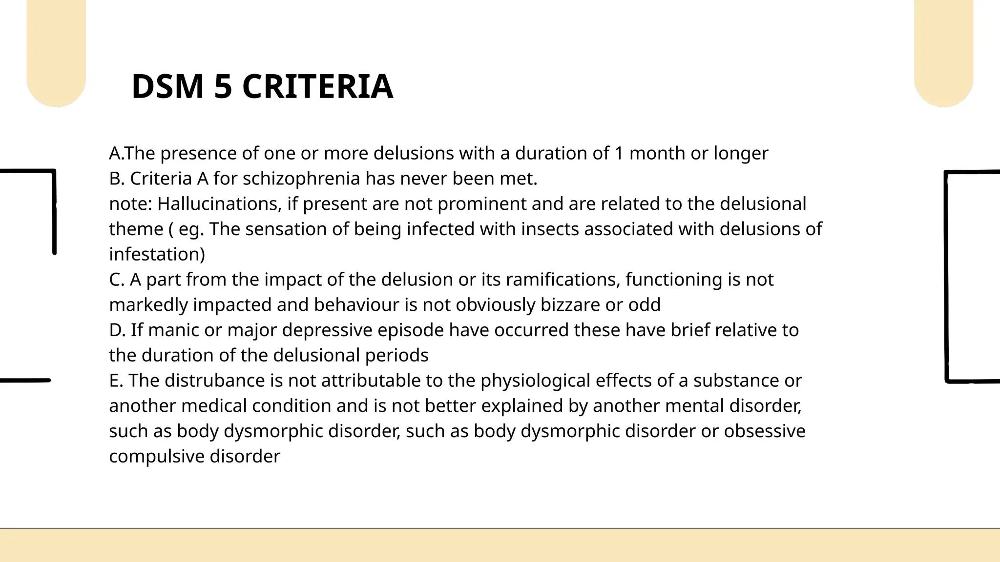 Delusional disorder PPT psychology notes | PPTX
