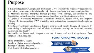 Good Warehouse Practices by WHO and standard Guidlines | PDF