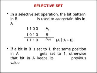 Selective Set Computer organisation powerpoint presentation | PPTX
