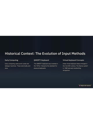 A vertual keyboard report and presentation | PDF